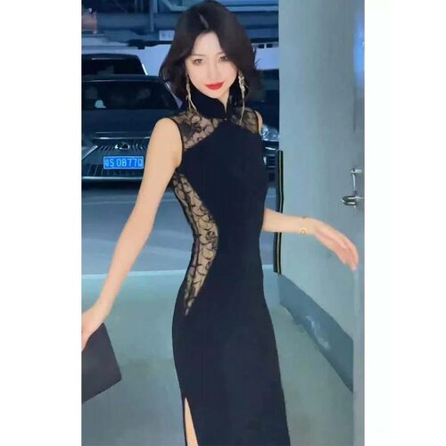 2026夏季新款女优雅新中式国风旗袍裙高级感修身显瘦连衣裙D3110
