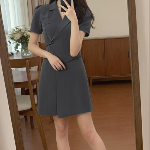 两件套2026夏季新款连衣裙子女梨型一整套法式显瘦气质长裙1293
