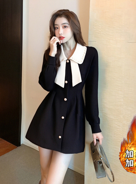 加绒加厚法式气质百搭外套2025秋冬季新款小香风收腰上衣D4031A