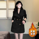 加棉加厚含腰带洋气时尚 2025冬季 新款 气质轻奢风衣外套女LJ0201A