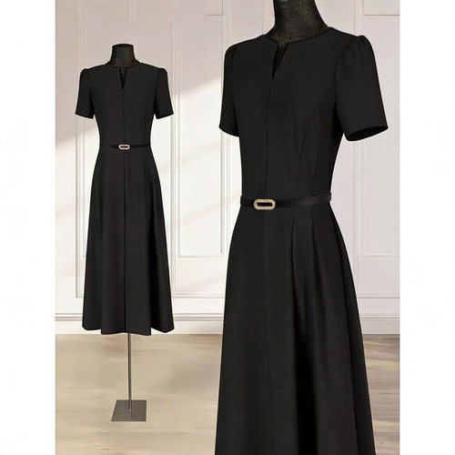 2026夏季新款高级感轻奢气质晚礼服法式赫本风连衣裙D4880