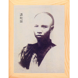 营养书画 天然实木有框画简约现代装饰画挂摆件 戊戌六君子谭嗣同