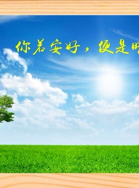 装饰画挂摆件你若安好便是晴天