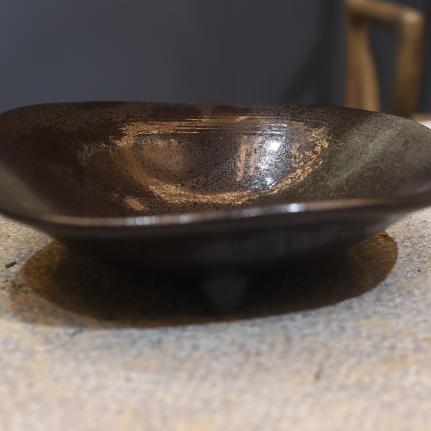 黑色苔藓球盆禅意古风茶道