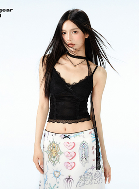 LINY LIBERTY 24SS 辣妹蕾丝花边女纯欲风内搭吊带背心上衣女外穿
