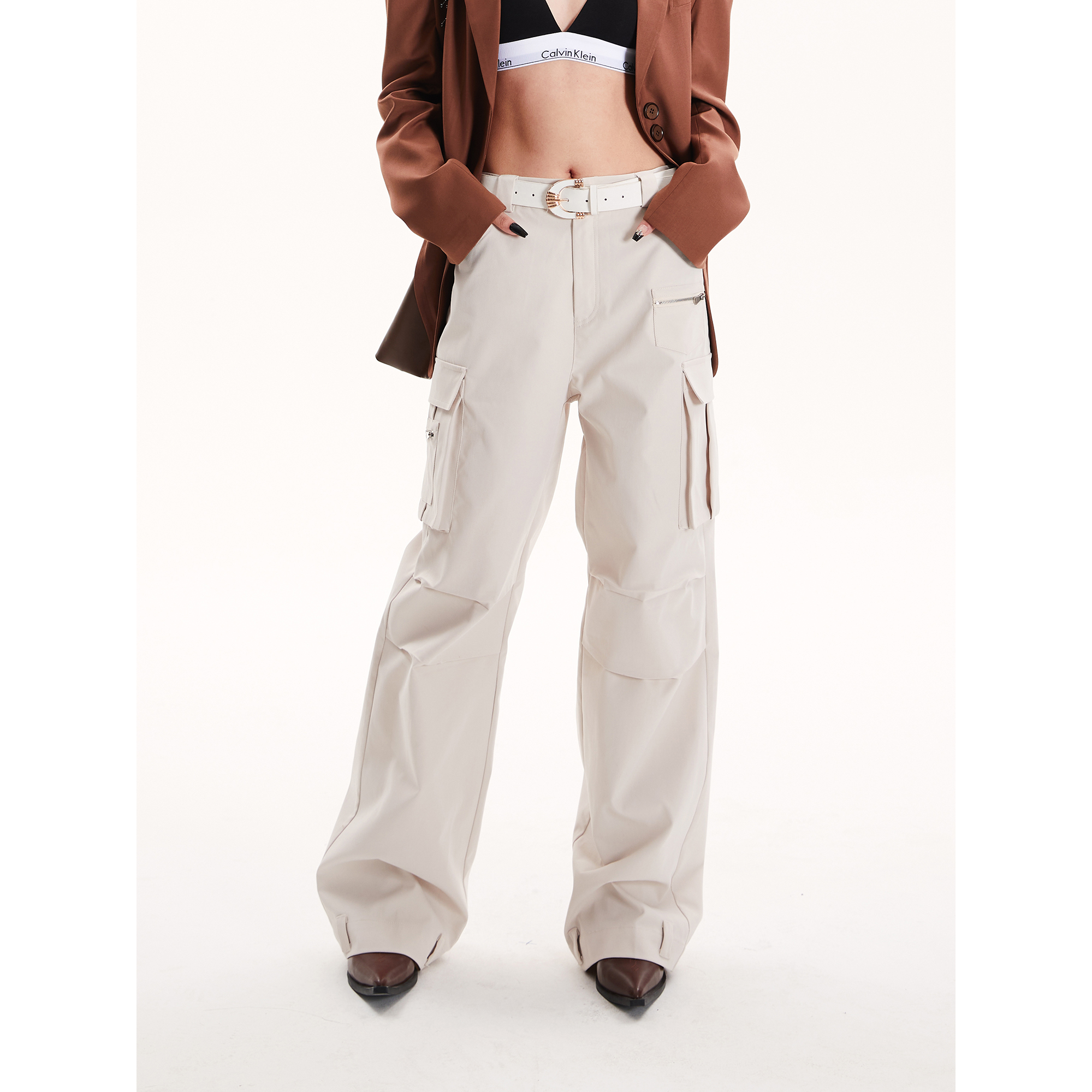 低腰工装裤机能风工装裤