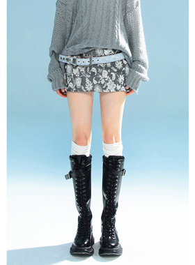 LINY LIBERTY 23SS 辣妹mini防走光包臀小花裙裤式小众a字短裙