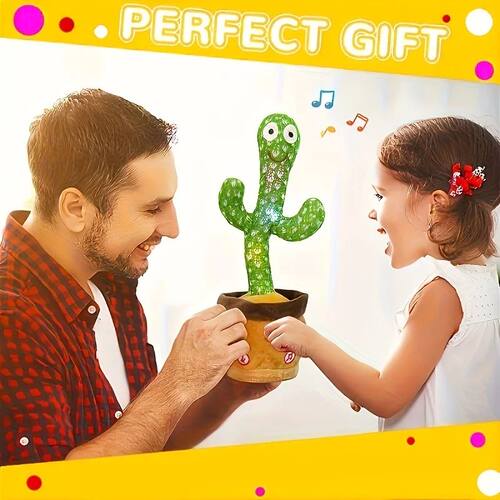 Talking Cactus Toy Dancing Cactus Baby Toy with Lighting Sin