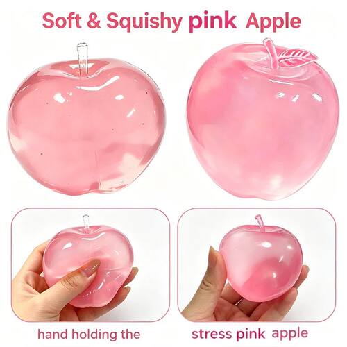Green Pink Apple Maltose Squishy Toy Sensory Fidget Toy Soft