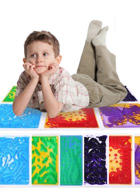 Visual Sensory Toys: Non-Slip Soft Kids Tactile Sensory Floo