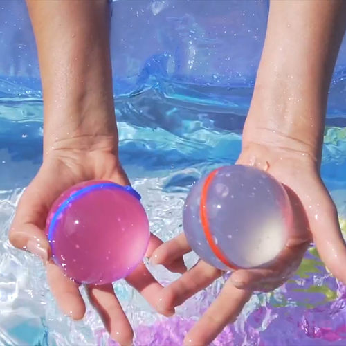 Funny Water Ball Bomb Toy Reusable & Self Sealing Suction Wa