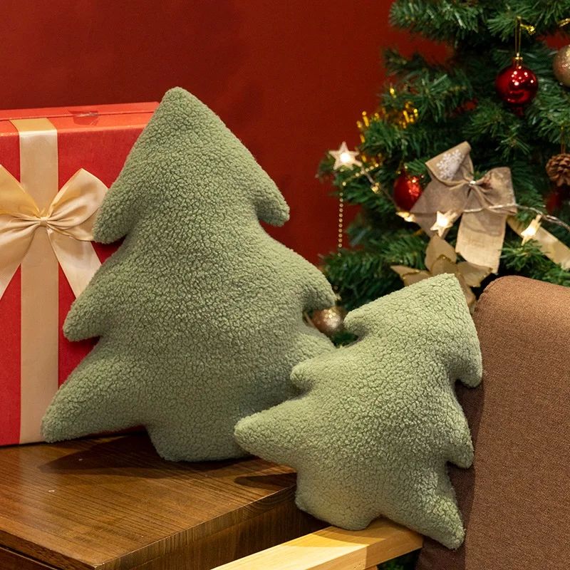Christmas Tree Stuffed Throw Pillow Cute Soft Xmas Tree Plus