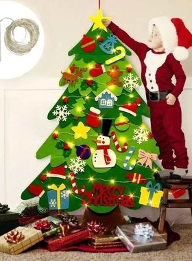 DIY Felt Christmas Tree Christmas Decoration for Home Navida