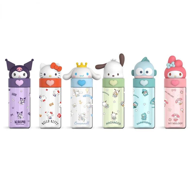 500mL  Water Cup Hello Kitty Kuromi Doll Space Cup Portable