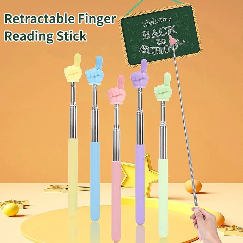 Teacher Finger Pointer Reading Stick Preschool Teaching Tool
