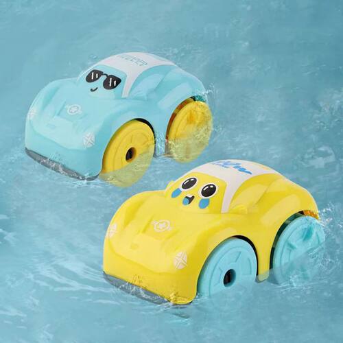 Children Bath Water Playing Toys ABS Clockwork Car Cartoon V