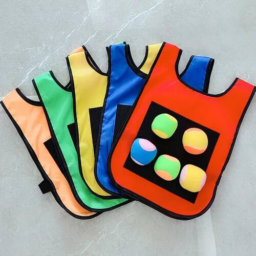 Children Dodgeball Game Vest Sticky Ball Dart Board Target S