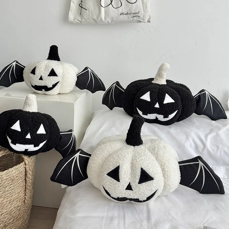 Festive Halloween Pumpkin Plush Pillow Soft Cushion Set Ghos