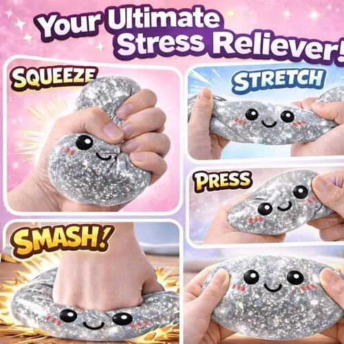 Hot Glitter Dumpling Squishy with Box Dumplings Sensory Sque