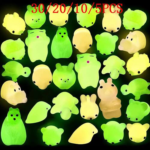 Glow in The Dark Mochi Squishy Animals Toys Bulk Cute Squeez