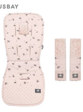 Stroller Cushion & Seat Belt Cover 2Pcs/Set Universal Baby P