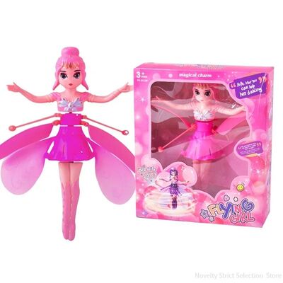 Rotating Luminous Princess Helicopter Doll Dancing Airplane