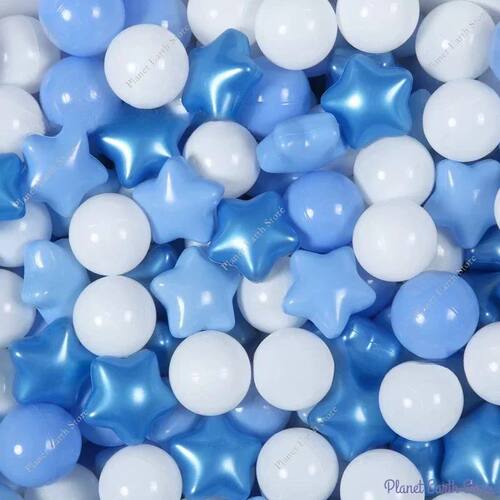 Ball Pit Balls Pack Star and Round BPA Free Phthalate Free N
