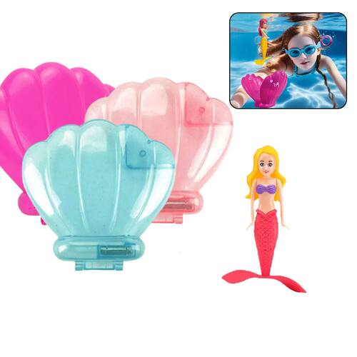 Mermaid Bath Toys with/no Shell Floats Children Play Water T