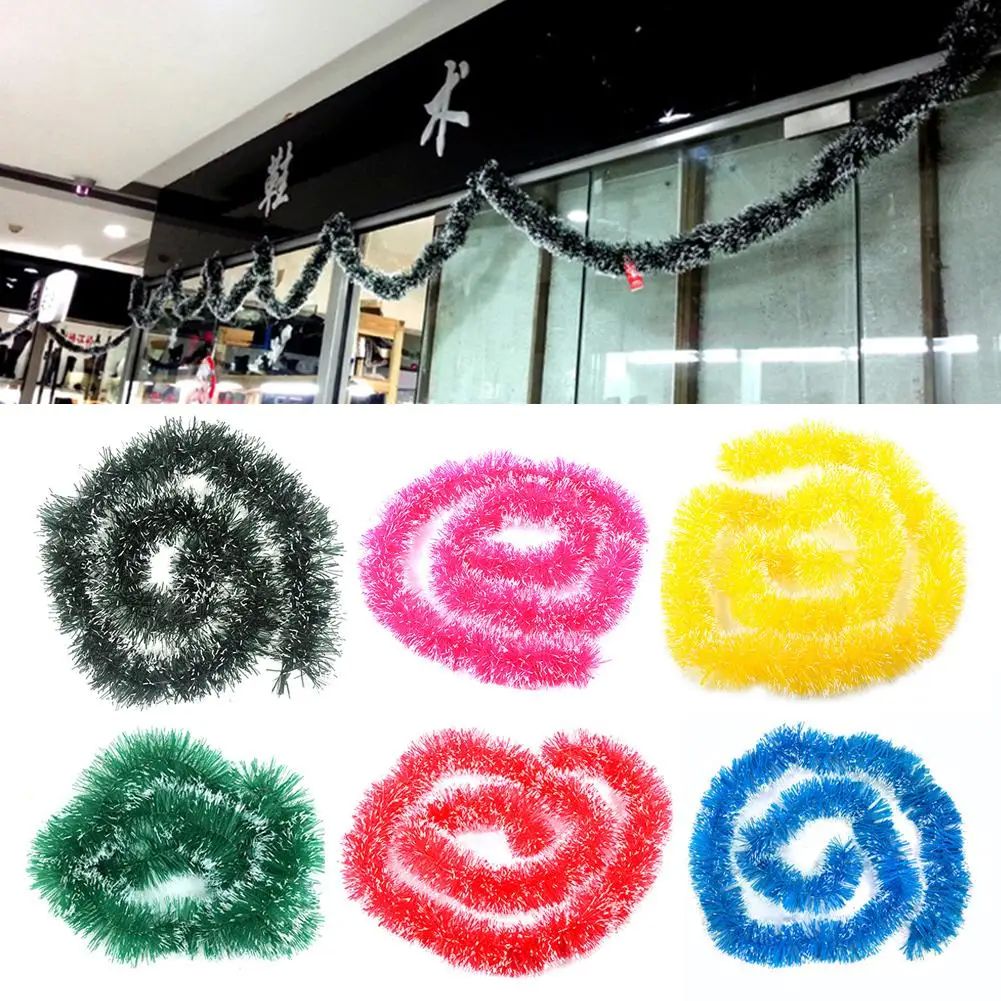 2m Long Garland Tel Ribbon Christmas Tree Ornament Home Part