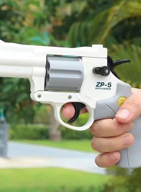 Soft Dart Bullet ZP5 Revolver Pistol Launcher Toy Gun Weapon