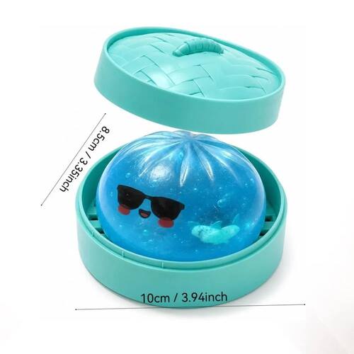 Glitter Shark Dumplings Squishy Toy Soft Slow Resilience Squ