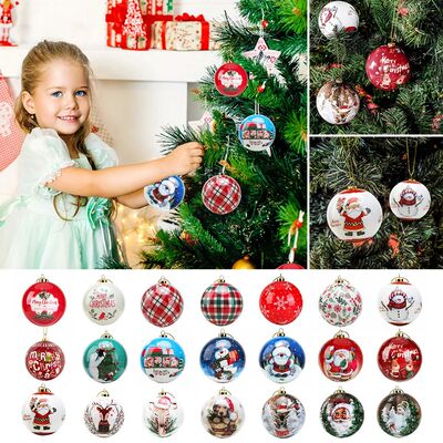 21 Styles Foam Christmas Balls Xmas Tree Hanging Ball Orname