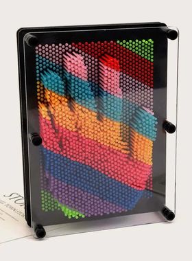1pc-Plastic Square Rainbow Handprint Versatile Needle Drawin