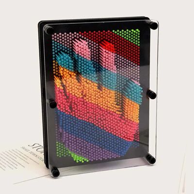 1pc-Plastic Square Rainbow Handprint Versatile Needle Drawin