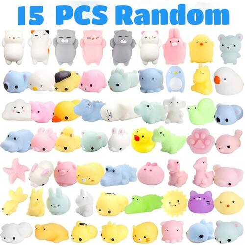 15PCS Kawaii Squishies Mochi Anima Squishy Toys For Kids Ant