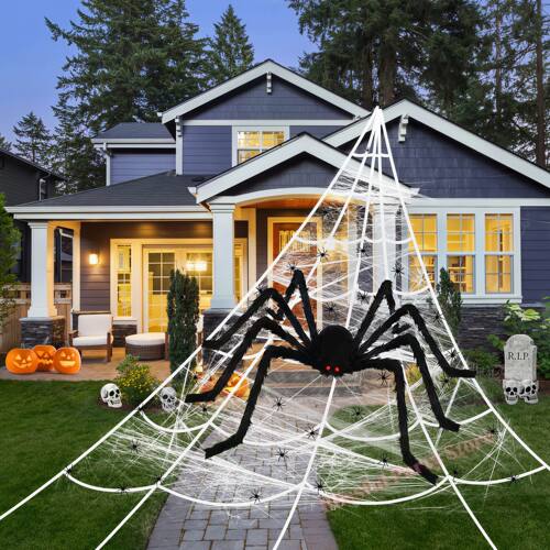 30cm/50cm/90cm/150cm/200cm Scary Giant Black Spider Outdoor