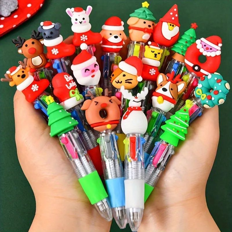 4/8/24/32 Pcs Mini Fun Ballpoint Pens, 4 in 1 Color, Childre