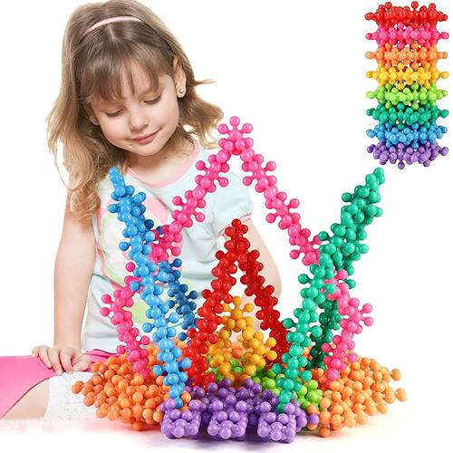 60/400PCS Plum Blossom Building Blocks 3D Bricks Toys Baby S