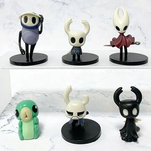 6pcs/set Hollow Knight Hornet Anime Action Figure Toys 4-11c