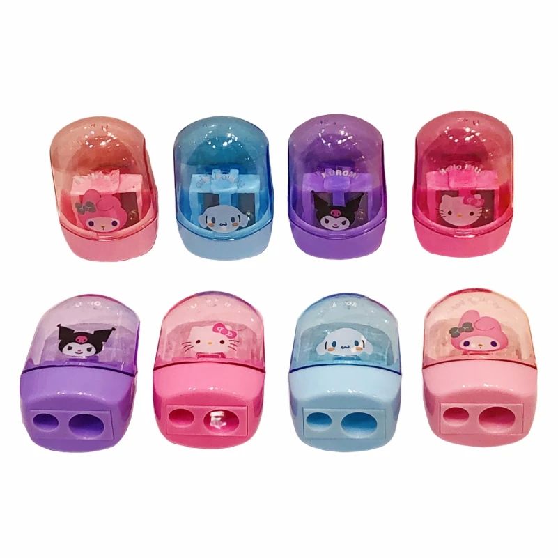 Anime Hello Kitty Kuromi Melody Double Hole Pencil Sharpener