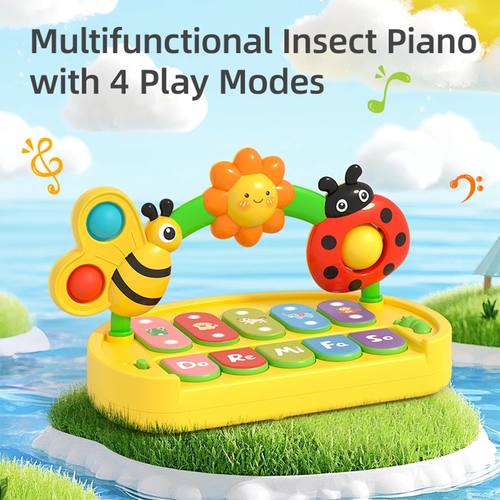 Baby Colorful Insect Musical Instrument - Baby Early Educati