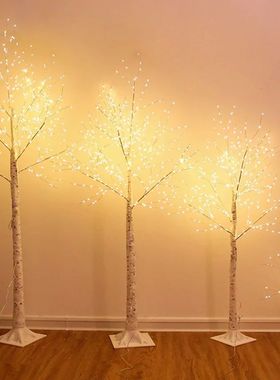 Christmas Decoration LED Birch Tree Bedroom Light for Landsc