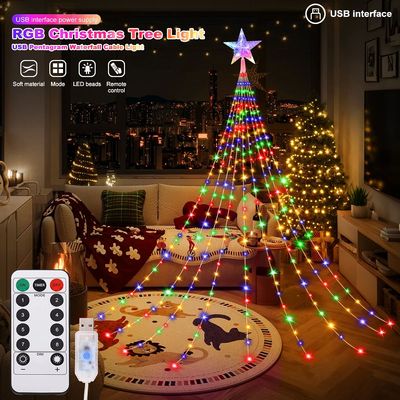 2M/3M USB Christmas Decorations Star String Lights 8 Lightin