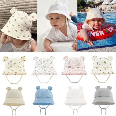 Newborn Boys Girls Bucket Hat Summer Kids Toddler Panama Cap