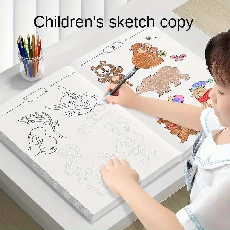 Children Drawing Line Tracing Book Toddler Pen Writing Contr