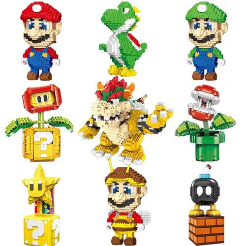 NEW Super Mario Bros Lega Mario Luigi Figure Building Blocks