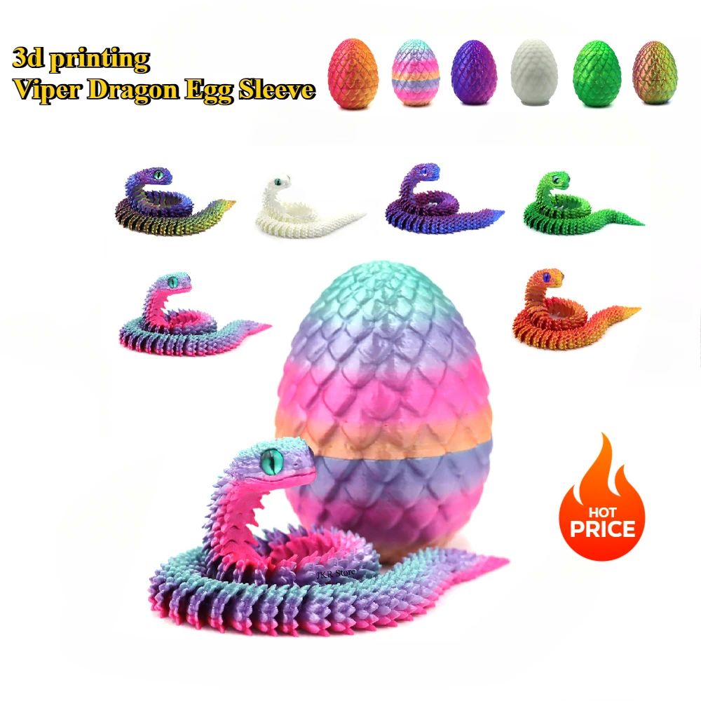 Hot 3D Printing Snake Eggs Home Decoration Creative Pressure