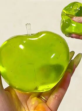 Green Fruit Apple Maltose Coconut Slow-Rebound Toy Transpare