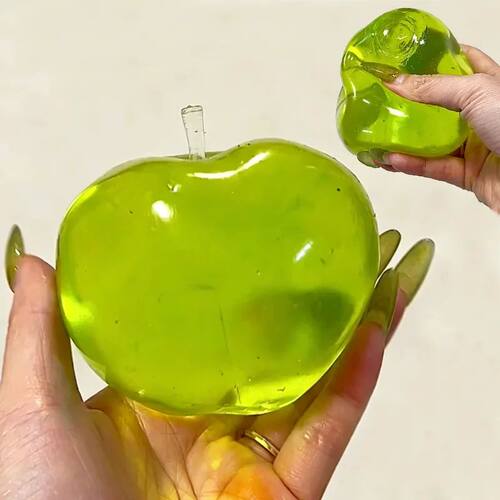 Green Fruit Apple Maltose Coconut Slow-Rebound Toy Transpare