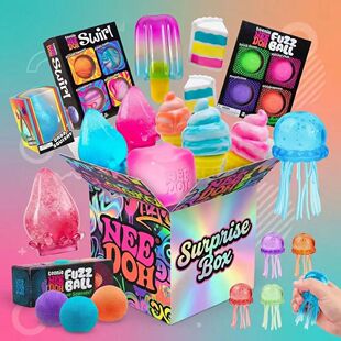 2026 New NeeDoh-Style Mystery Blind Box, Food & Jellyfish Sq